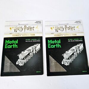 Metal Earth Harry Potter Hogwarts Express Train Steel Model Kit 3D Puzzle Lot‎ 2